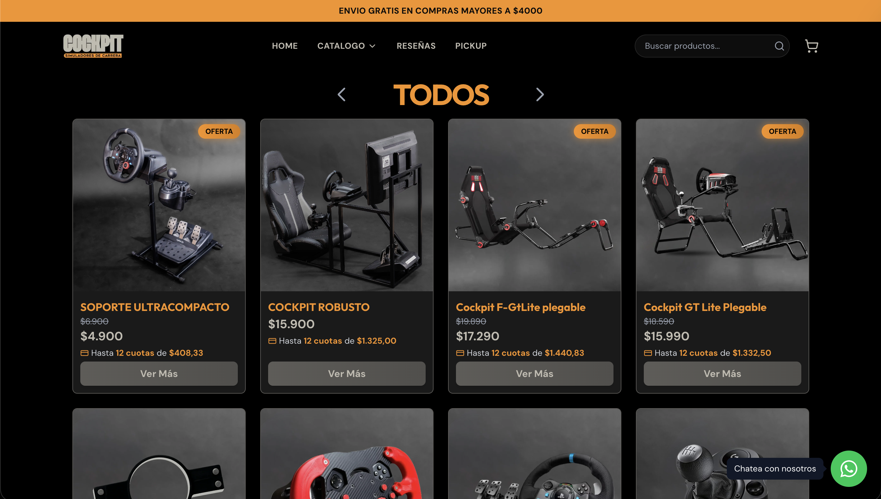 Sitio web moderno después del rediseño